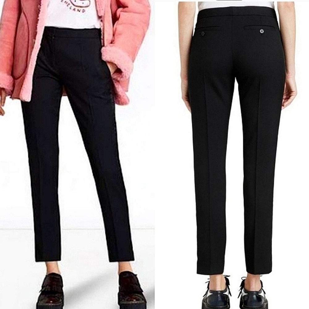 Burberry Wool Dress Pant in Black, Ankle Crop Size 10